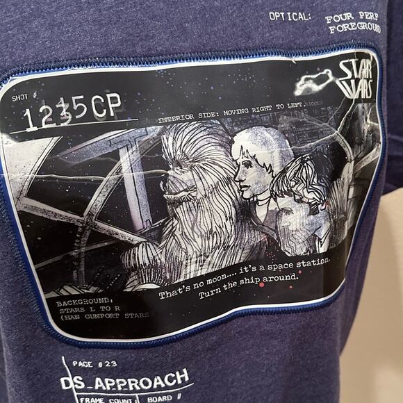 NWT Disney Parks Star Wars Land Millennium Falcon Storyboard Tee S / L - Picture 3 of 4